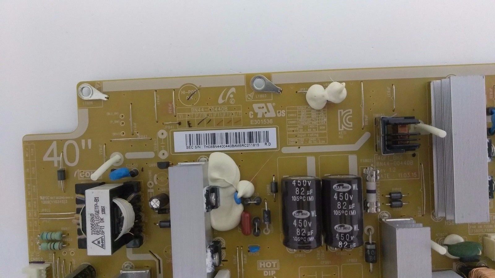 Samsung BN44-00440B (I40F1_BHS) Power Supply Board